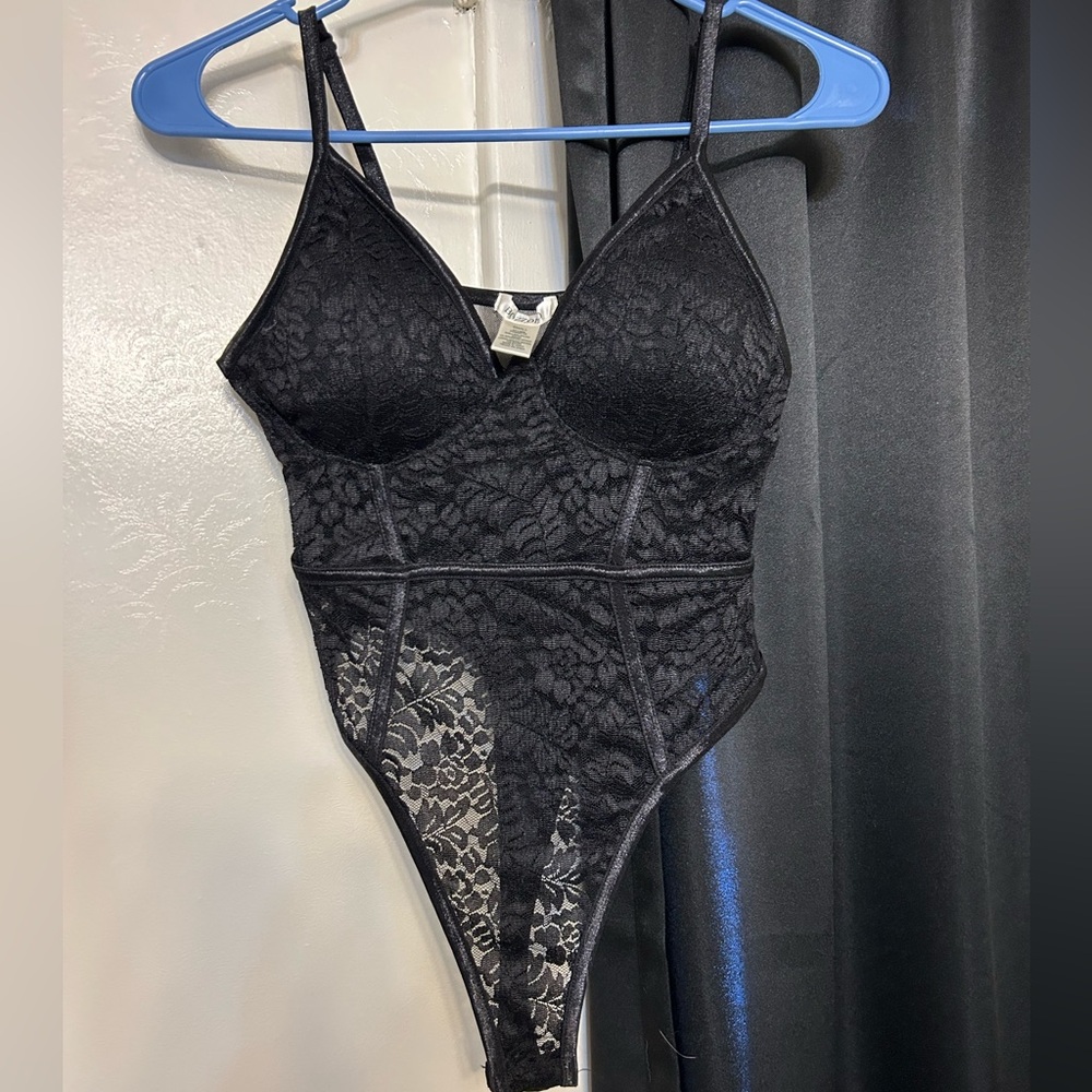 Bozzolo Black Lace Bodysuit